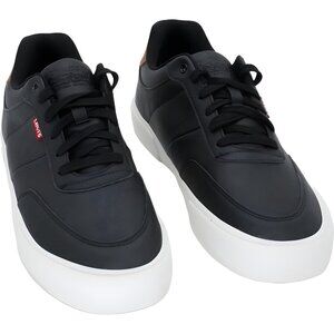 Levi's Munro Faux-Leather Black Tan Sneaker Mens US 10M